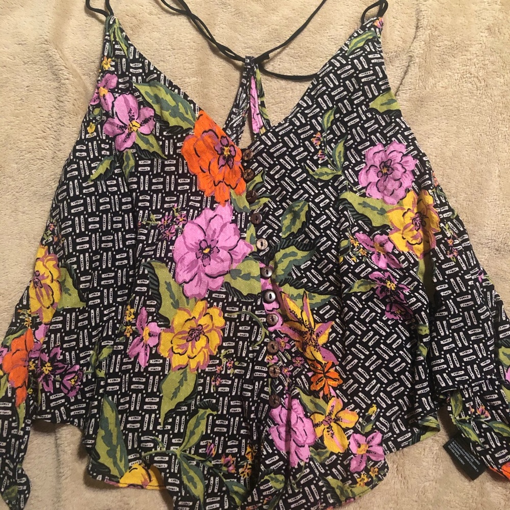 Tank top with open back